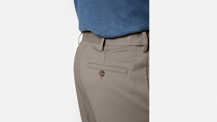 Comfort Khakis, Pleated, Relaxed Fit