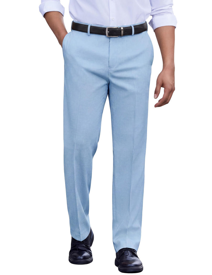 COOFANDY Men's Classic Dress Pants – Light Blue