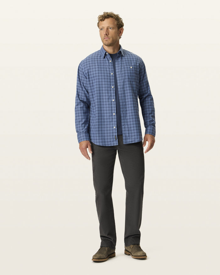 CORDUROY 5-POCKET STRAIGHT FIT in Asphalt