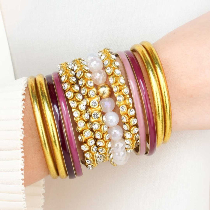 Handmade Glamorous Brass Crystal Wrap Bracelet | BuDhaGirl