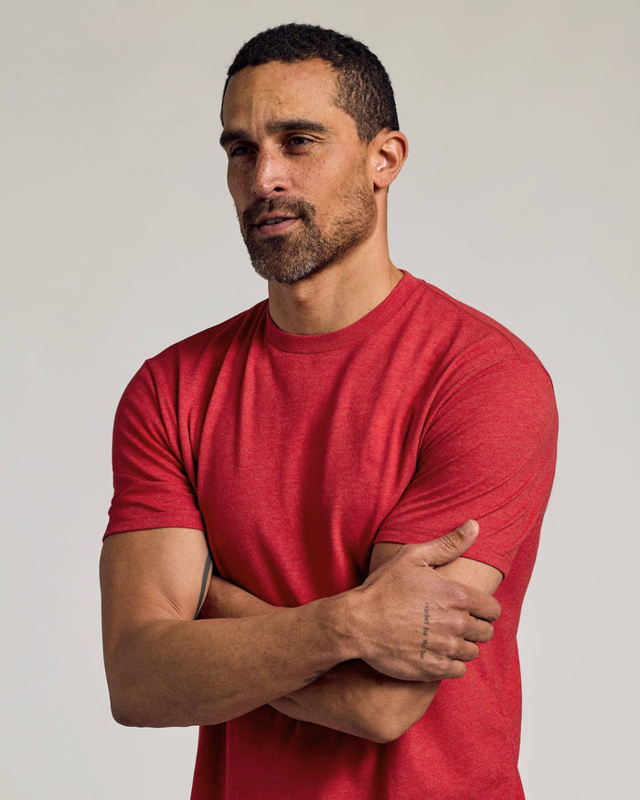 Dark Heather Lava Classic Crew Neck