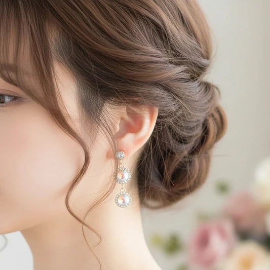 Dazzle & Delight! Triple Drop Pave Crystal Statement Earrings