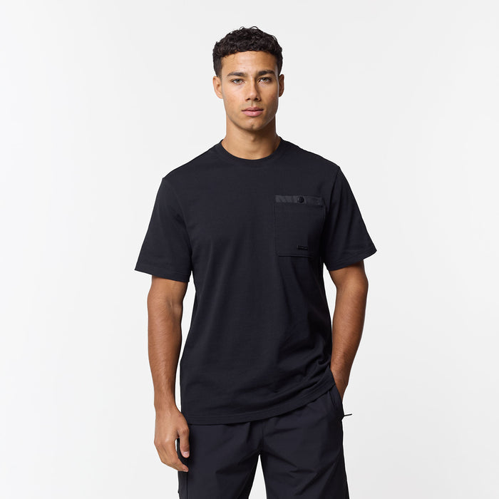 Double Pocket Tech T-Shirt Twinset | Black