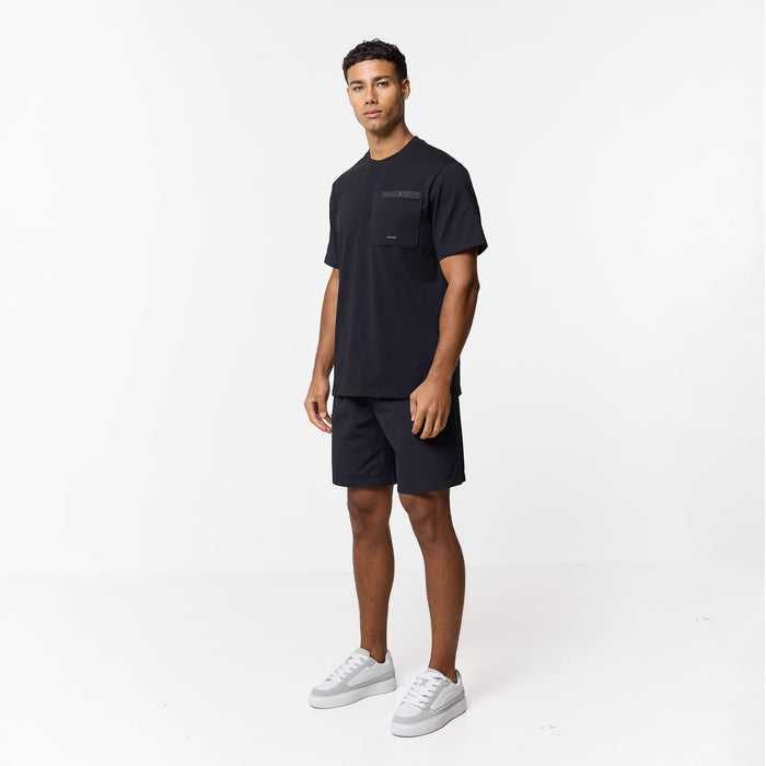 Double Pocket Tech T-Shirt Twinset | Black