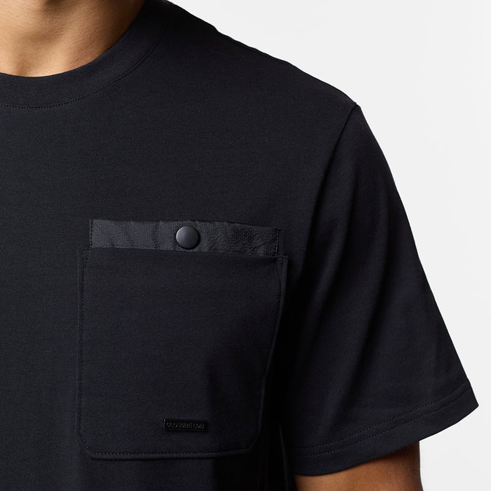 Double Pocket Tech T-Shirt Twinset | Black