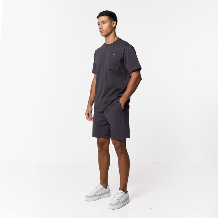 Double Pocket Tech T-Shirt Twinset | Charcoal