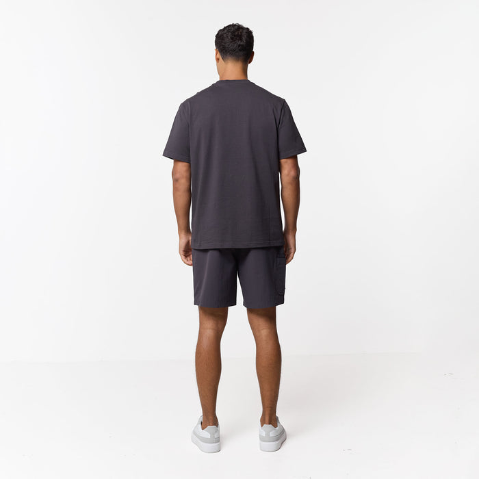 Double Pocket Tech T-Shirt Twinset | Charcoal