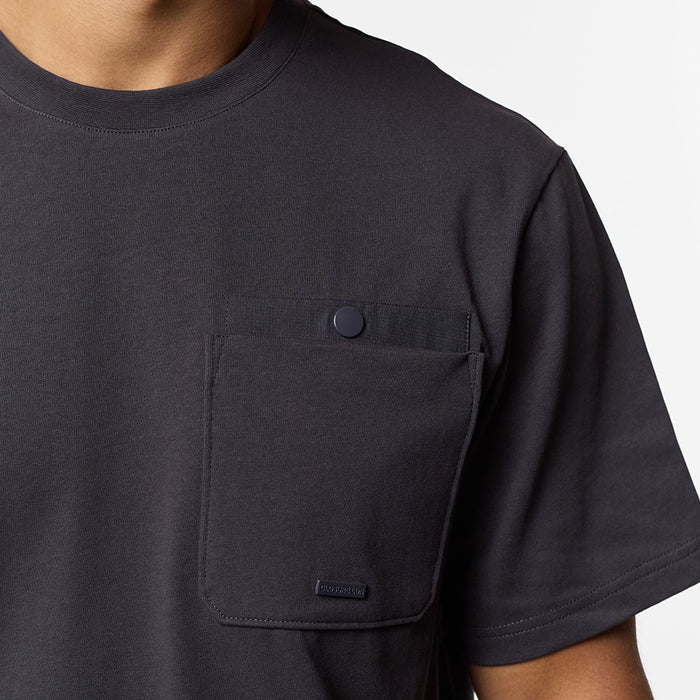 Double Pocket Tech T-Shirt Twinset | Charcoal