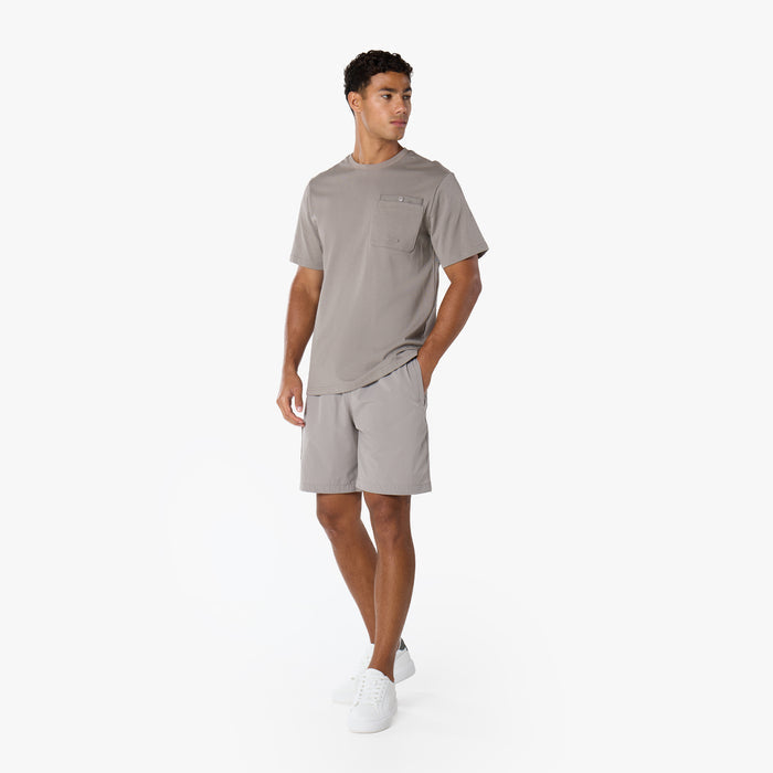 Double Pocket Tech T-Shirt Twinset | Stone