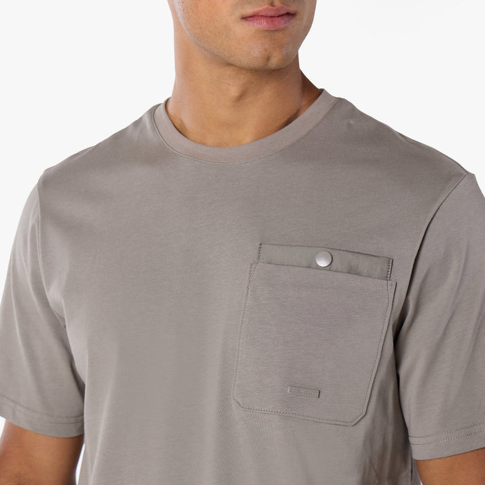 Double Pocket Tech T-Shirt Twinset | Stone