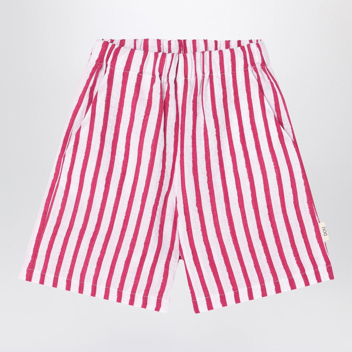 Shorts 6 Douuod - White/red striped Bermuda shorts in linen Brand