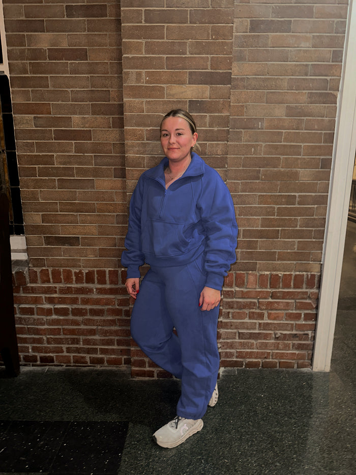 Dove Funnel Neck Half Zip