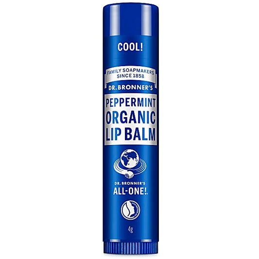 Dr Bronner's Organic Lip Balm Peppermint 4g