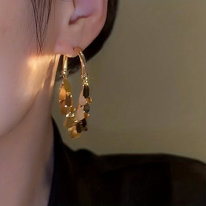 E1671 - Metal U-Shaped Earrings