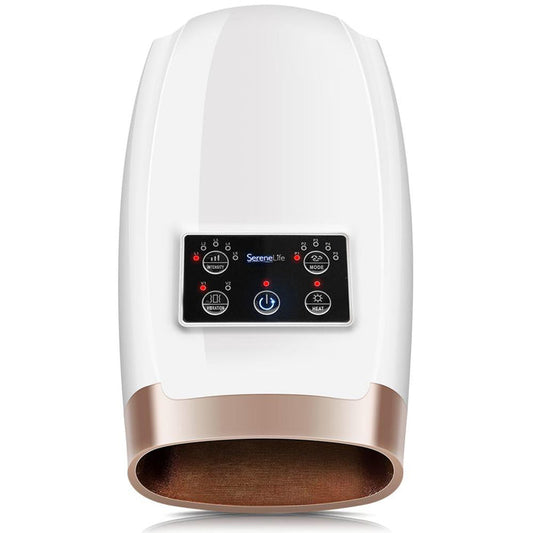 Electric Hand Massager Pain Relief 5 Modes Heat Function White
