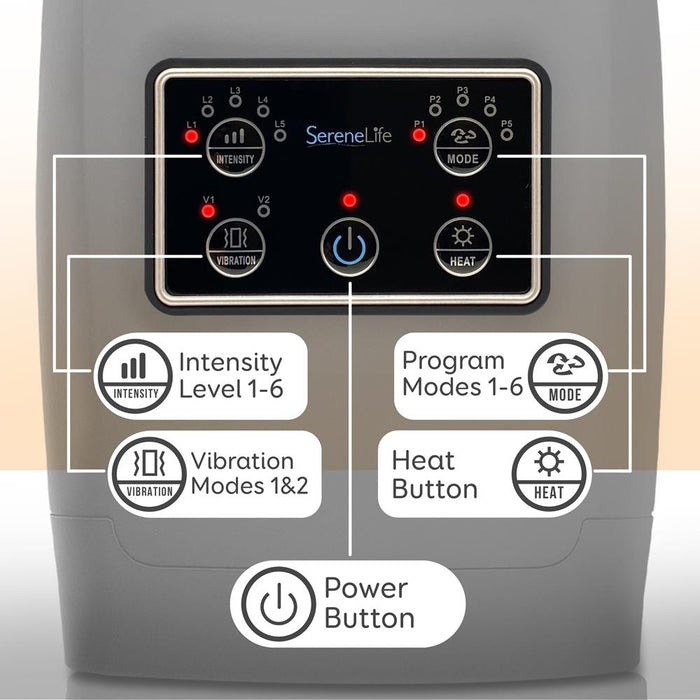 Electric Hand Massager Pain Relief 6 Modes Rechargeable White
