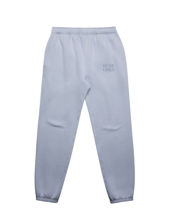 Embroidered Joggers (Powder Blue)