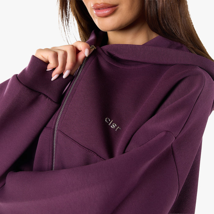 Essential Heavy Scuba Barrel Leg Tracksuit | Plum
