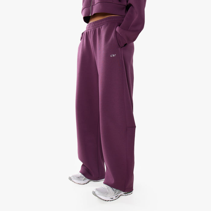 Essential Heavy Scuba Barrel Leg Tracksuit | Plum