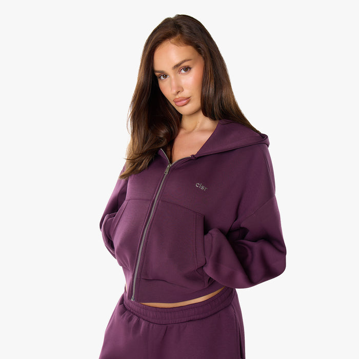 Essential Heavy Scuba Barrel Leg Tracksuit | Plum