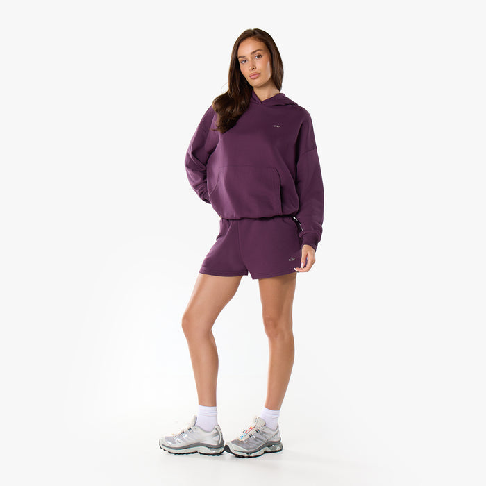 Essential Logo Hoodie Twinset | Plum