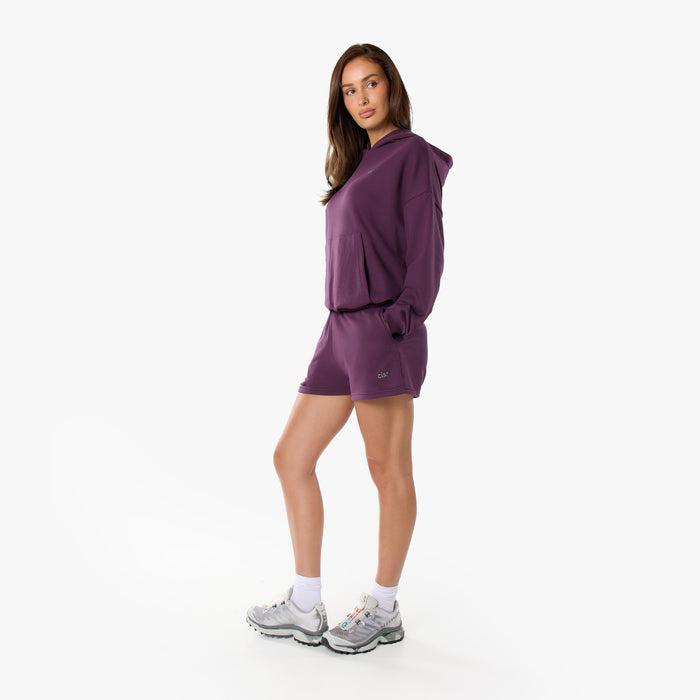 Essential Logo Hoodie Twinset | Plum