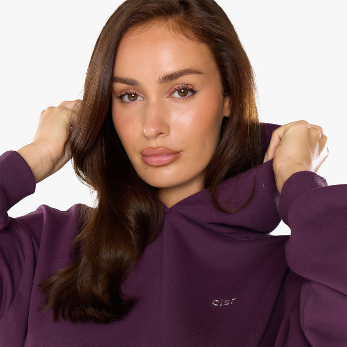 Essential Logo Hoodie Twinset | Plum