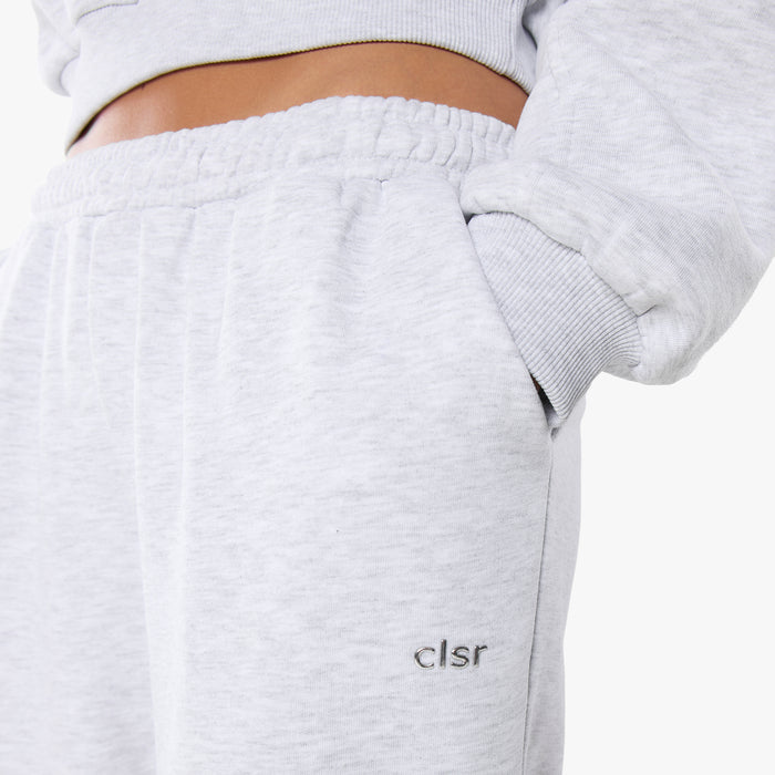 Essential Logo Sweatshirt Tracksuit | Grey Marl