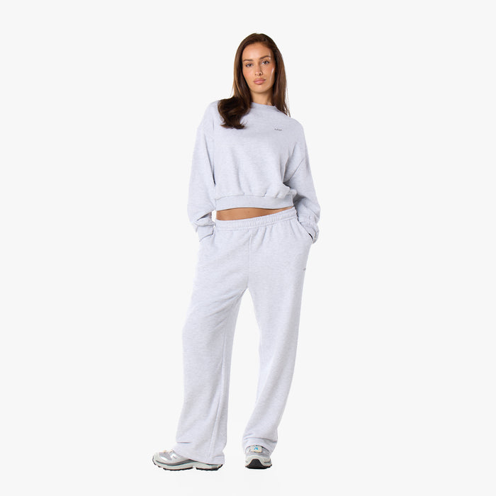 Essential Logo Sweatshirt Tracksuit | Grey Marl