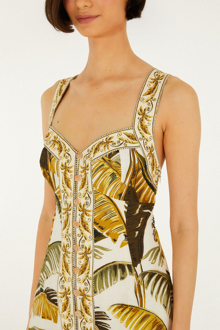 Farm Rio Mini Dress in Trancoso Sand