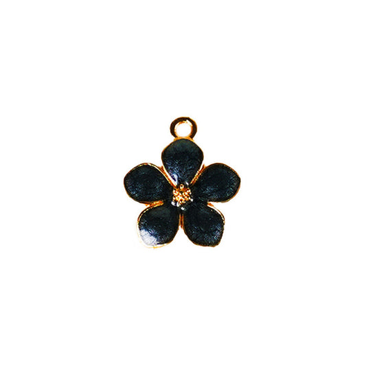 Flower Charm - Black