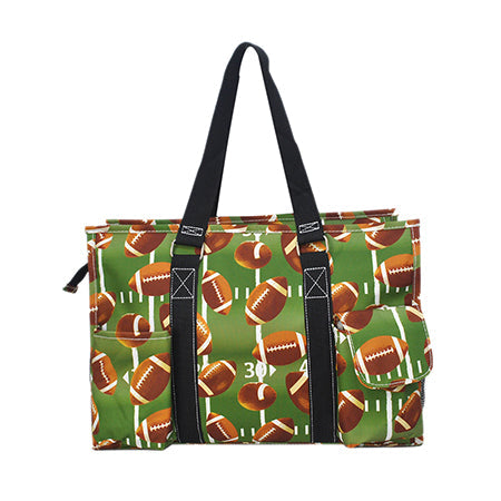 football tote bag, football organizer tote, NGIL football bag, football mom tote, football coach tote, football game day bag, canvas football tote, zippered football tote, football field tote, football gear bag, football practice tote, football utility tote, football fan tote, football mesh pocket bag, football team tote, football caddy tote, football carryall bag, football water bottle tote, football travel tote, football gift tote, monogram football tote, football bag for games