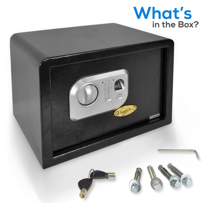 Front Load Safe Box Secure Storage Steel Construction 13.8"x9.8"x9.8"