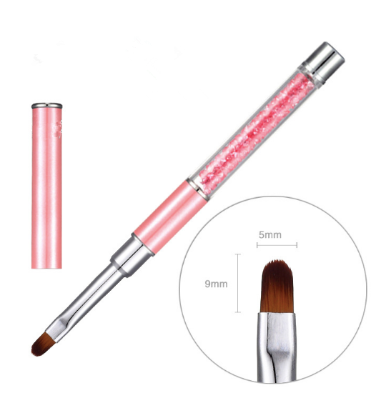 Gel brush #5 Round - Pink Crystal