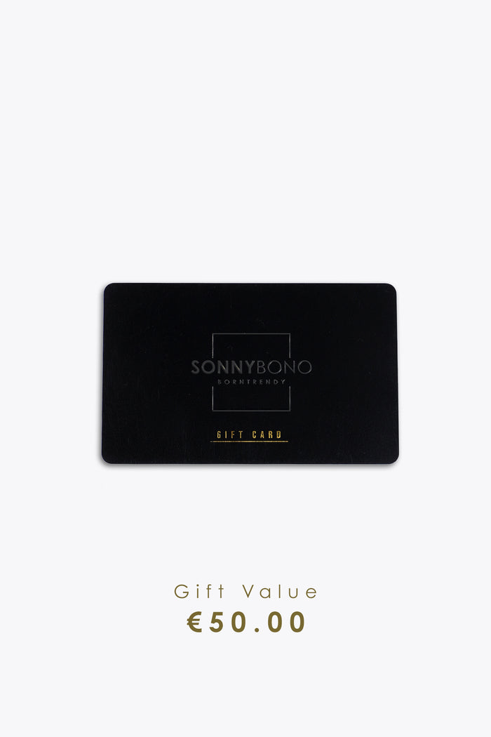 GIFT CARD VALORE 50€ NERO - Sonnybono