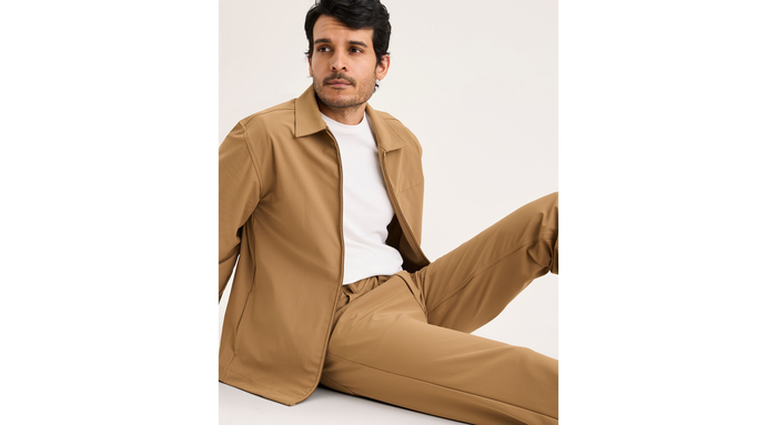 View of model wearing Otter Go Airweave 5-Pocket, Straight Fit.