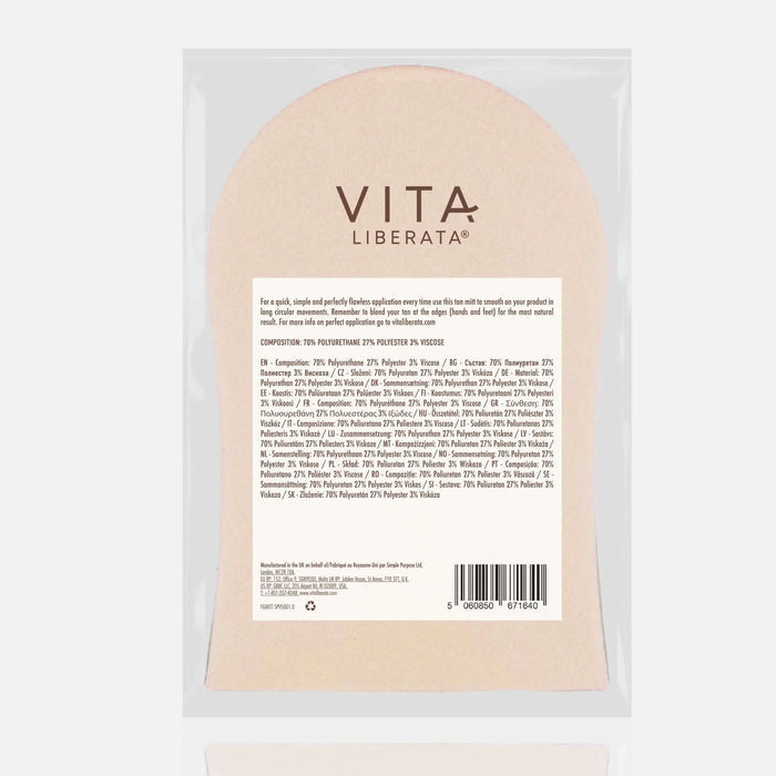 GOLD EMBOSSED TANNING MITT Vita Liberata