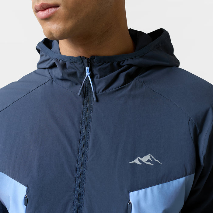 Gradient Motion Windbreaker Twinset | Navy/Blue