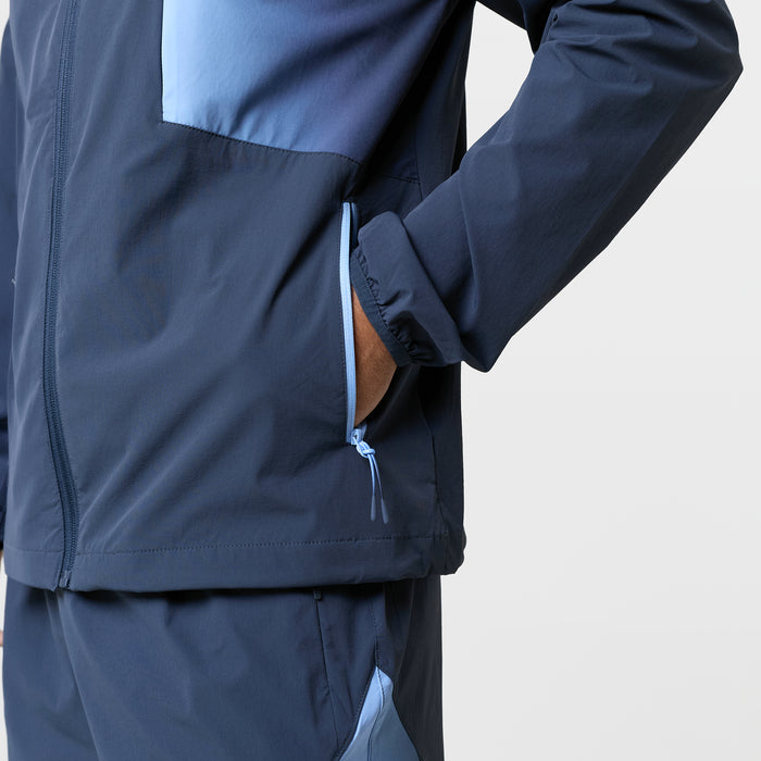 Gradient Motion Windbreaker Twinset | Navy/Blue