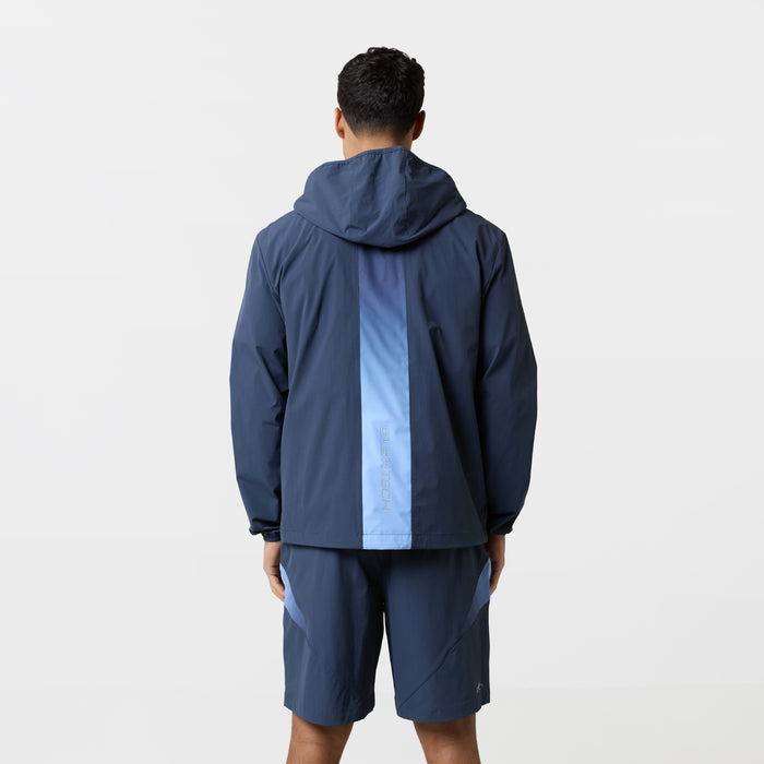 Gradient Motion Windbreaker Twinset | Navy/Blue