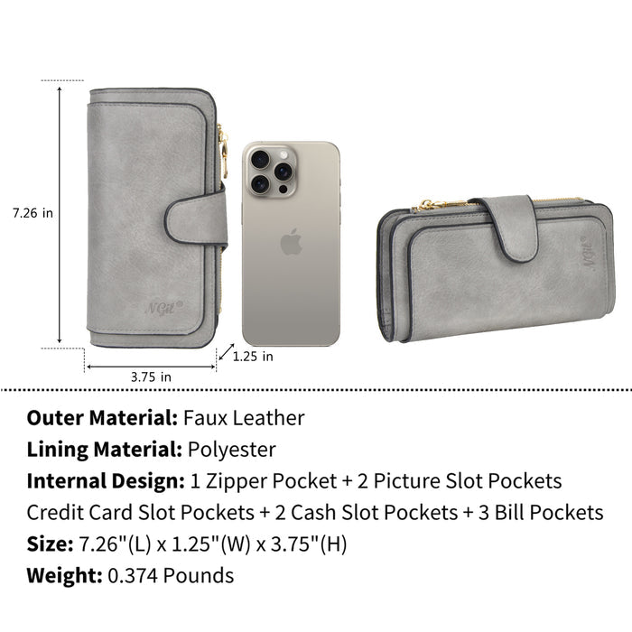 Gray NGIL Trifold Wallet