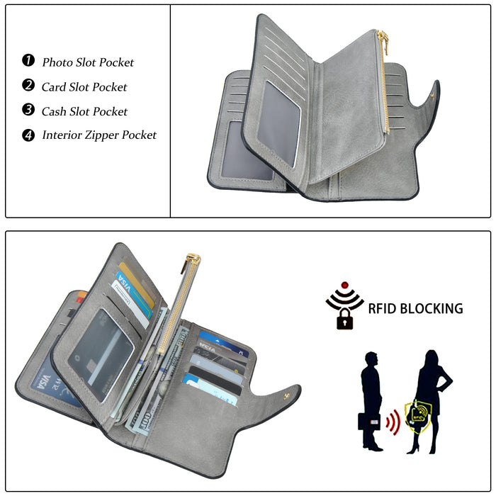 Gray NGIL Trifold Wallet