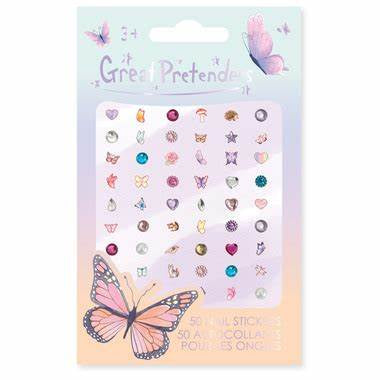 Great Pretenders Butterfly Nail Stickers 50 Pce