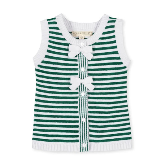 Green Stripe Sweater Tank