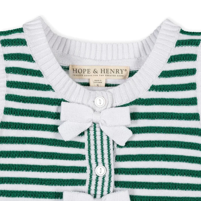 Green Stripe Sweater Tank