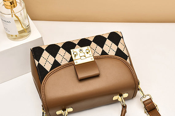 H2040 - Retro Textured Messenger Bag