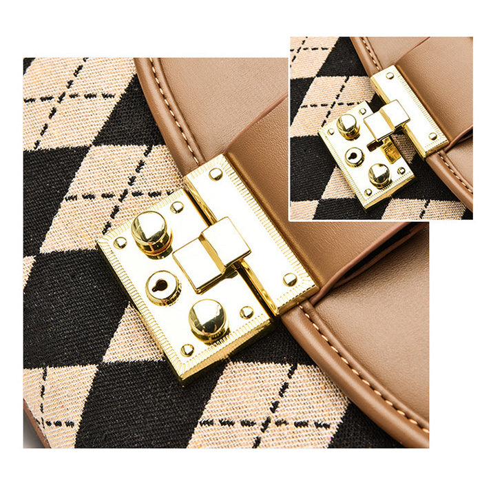 H2040 - Retro Textured Messenger Bag
