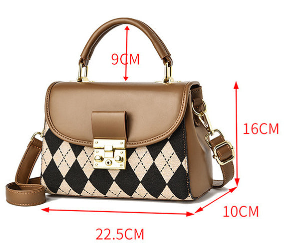 H2040 - Retro Textured Messenger Bag