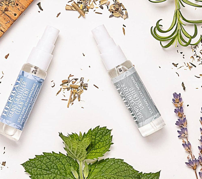 Hand Sanitizer Clean and Unscented Indoor Lifestyle 0.33oz Spray Bottles