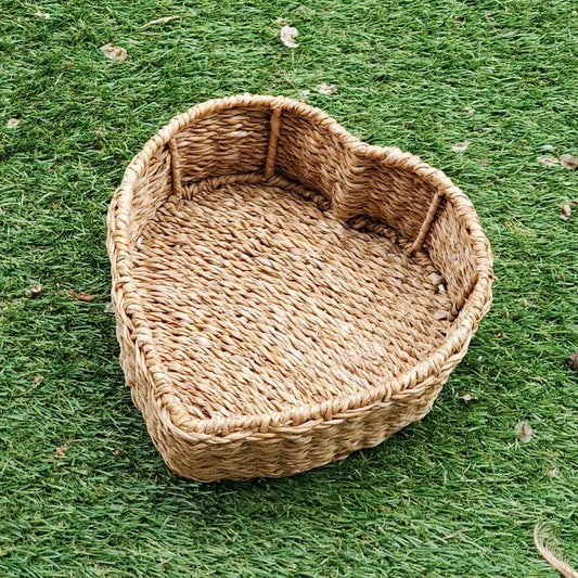 Handwoven Wicker Savar Heart Basket - Magnolia Lane co. Home + Garden + Gift